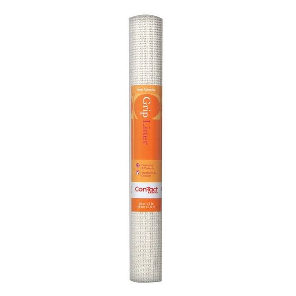 Con-Tact Brand Con-Tact Beaded Grip 5 ft. L X 18 in. W White Non-Adhesive Shelf Liner 05F-C7K52-06